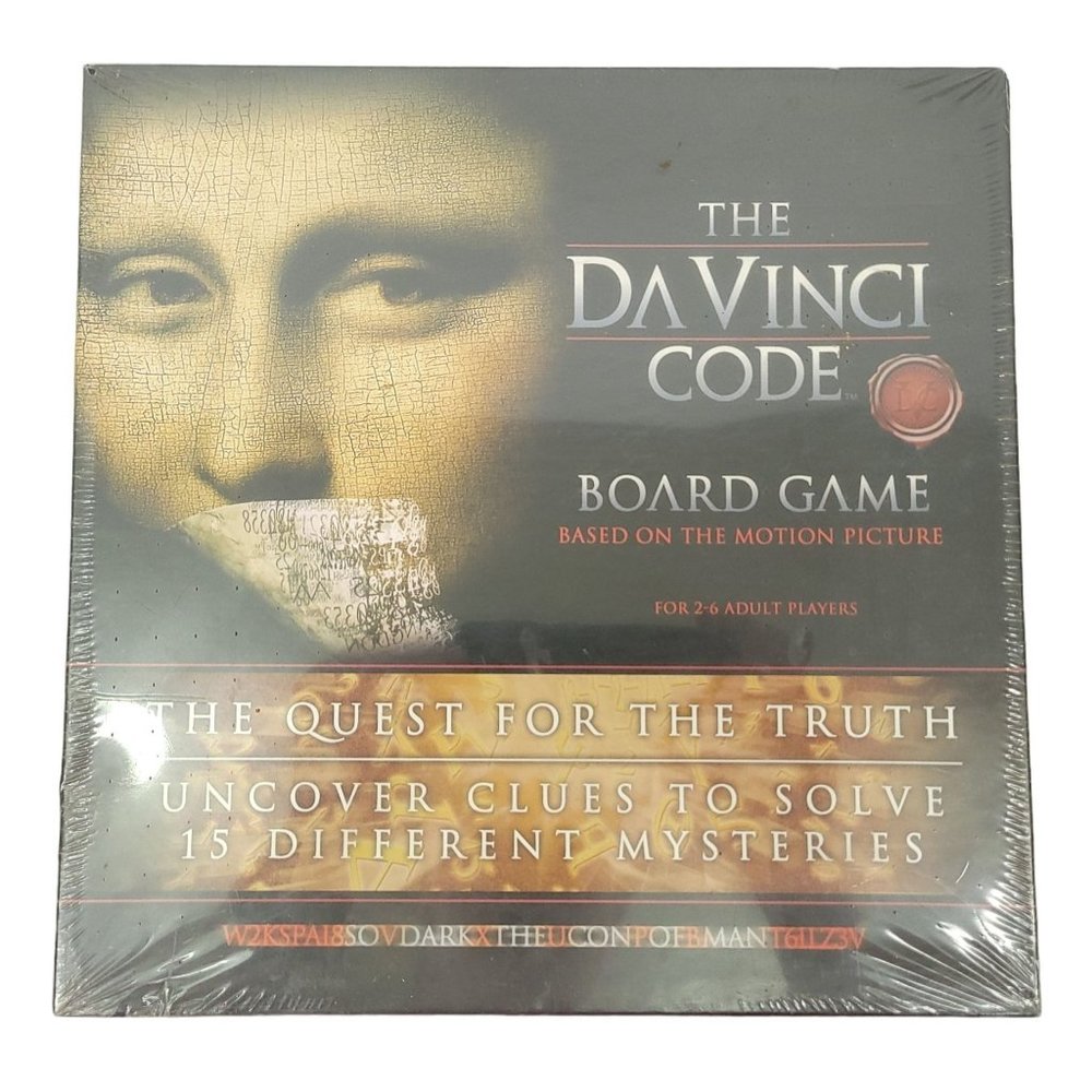 The DaVinci Code Board Game 2006 Based On The Motion Picture RoseArt NEW Other